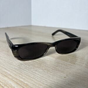 Vintage Gucci GG2453/S WT3 Sunglasses Rectangle Gray Striped Black 52-18-135